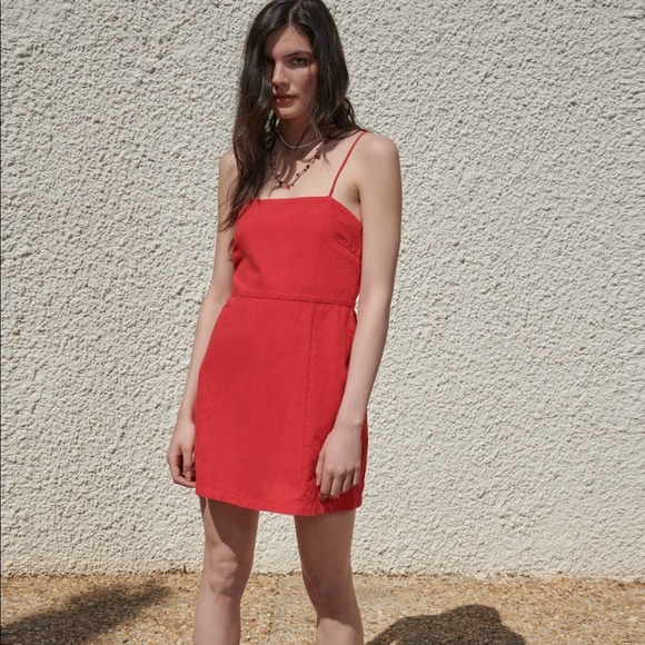 Zara Dresses & Skirts - ZARA LINEN AND COTTON BLEND MINI DRESS